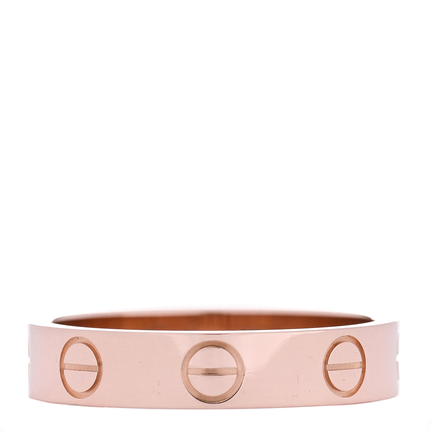 18K Pink Gold 3.5mm LOVE Wedding Band Ring 48 4.5