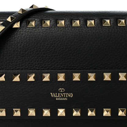 Valentino Garavani Vitello Rockstud Side Slip Crossbody Black 7 of 9