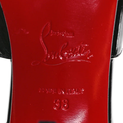 Christian Louboutin Patent Miradona 120 Sandals 38 Black 6 of 8