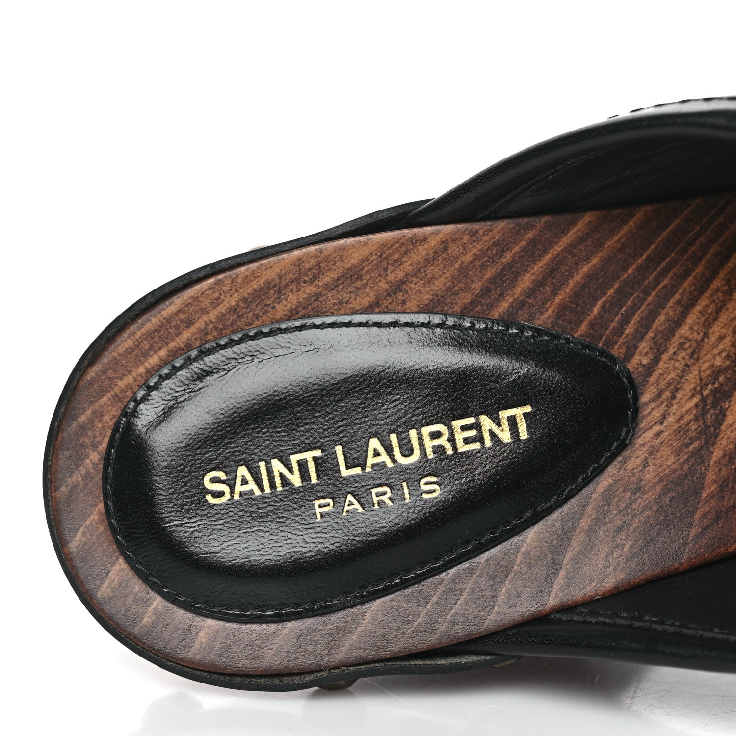 Saint Laurent Smooth Calfskin Camoy Clogs 39.5 Black 8 of 10