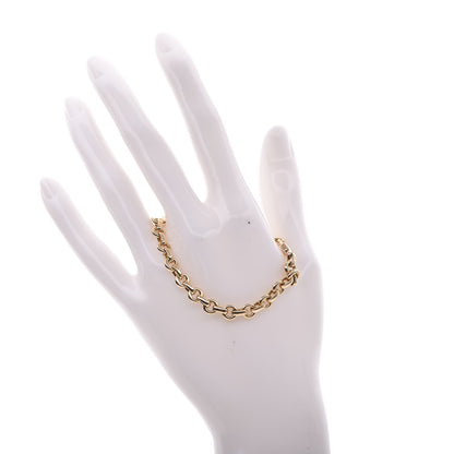 Tiffany 18K Yellow Gold Oval Link Bracelet 2 of 7