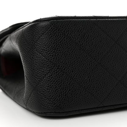 Chanel Caviar Quilted Jumbo Double Flap Black 9 of 18