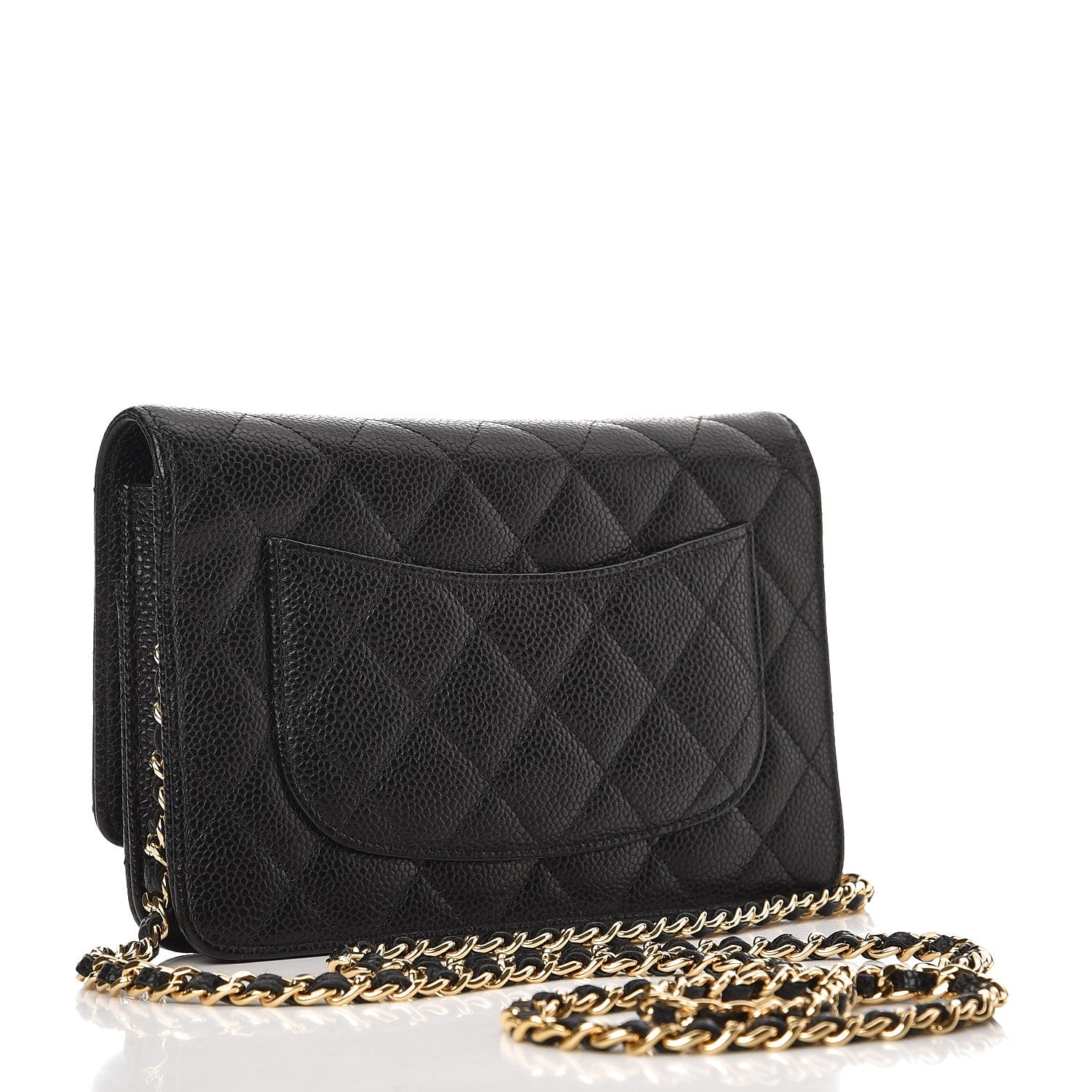 Chanel Caviar Quilted Wallet On Chain WOC Black 3 of 9