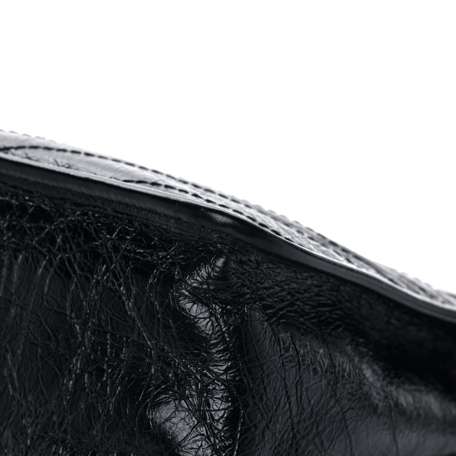 Saint Laurent Crinkled Calfskin Matelasse Monogram Medium Niki Chain Satchel Black 12 of 13