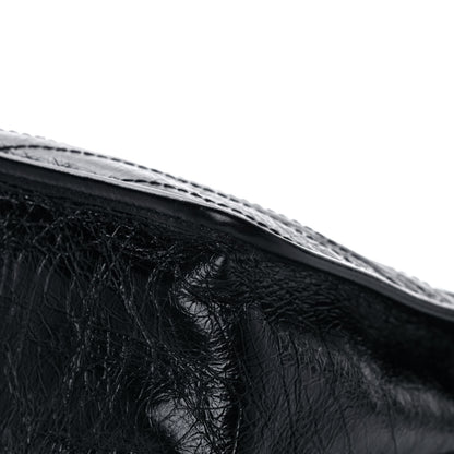 Saint Laurent Crinkled Calfskin Matelasse Monogram Medium Niki Chain Satchel Black 12 of 13