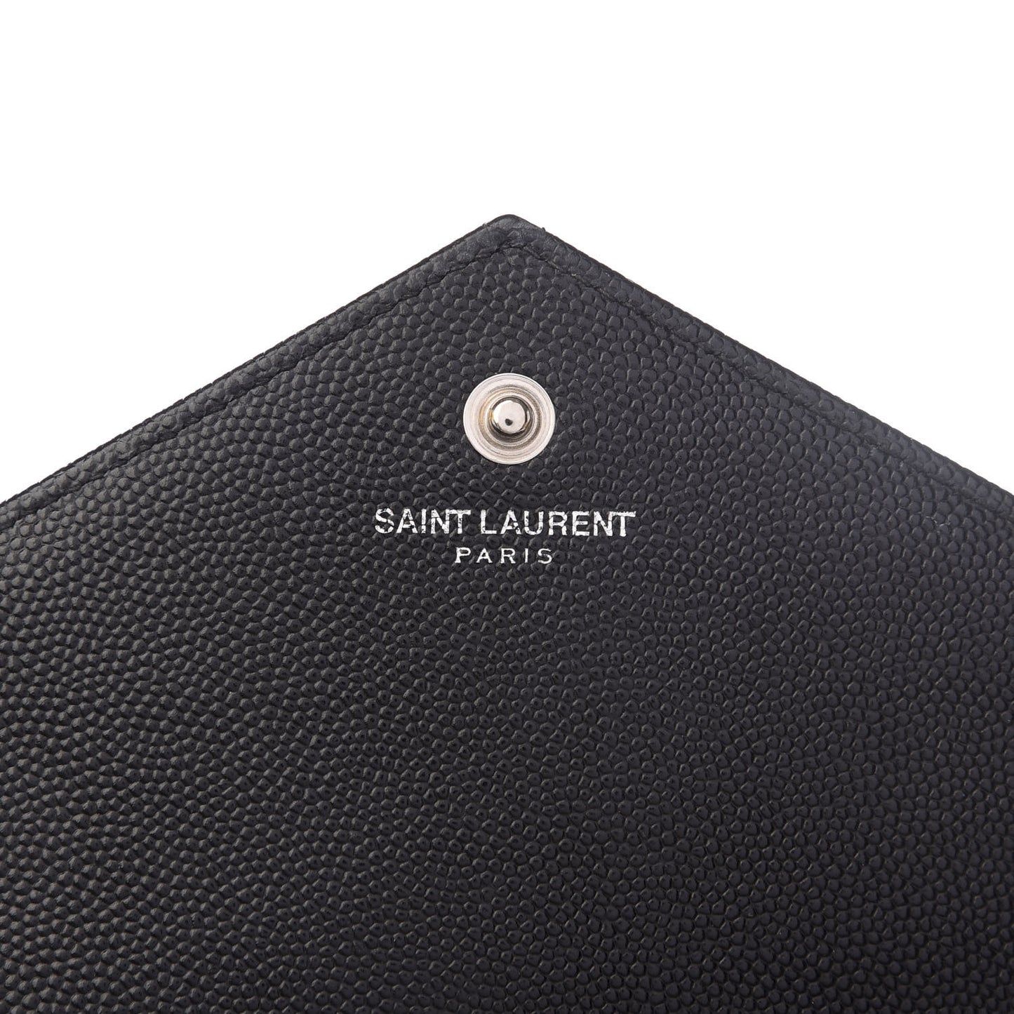 Grain De Poudre Matelasse Chevron Monogram Chain Wallet Black