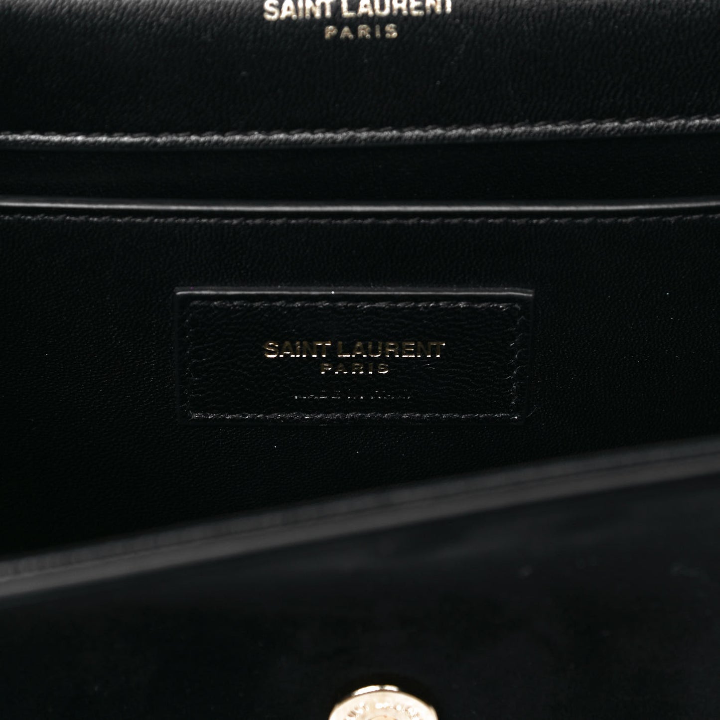 Suede Embroidered Small Monogram Kate Satchel Black
