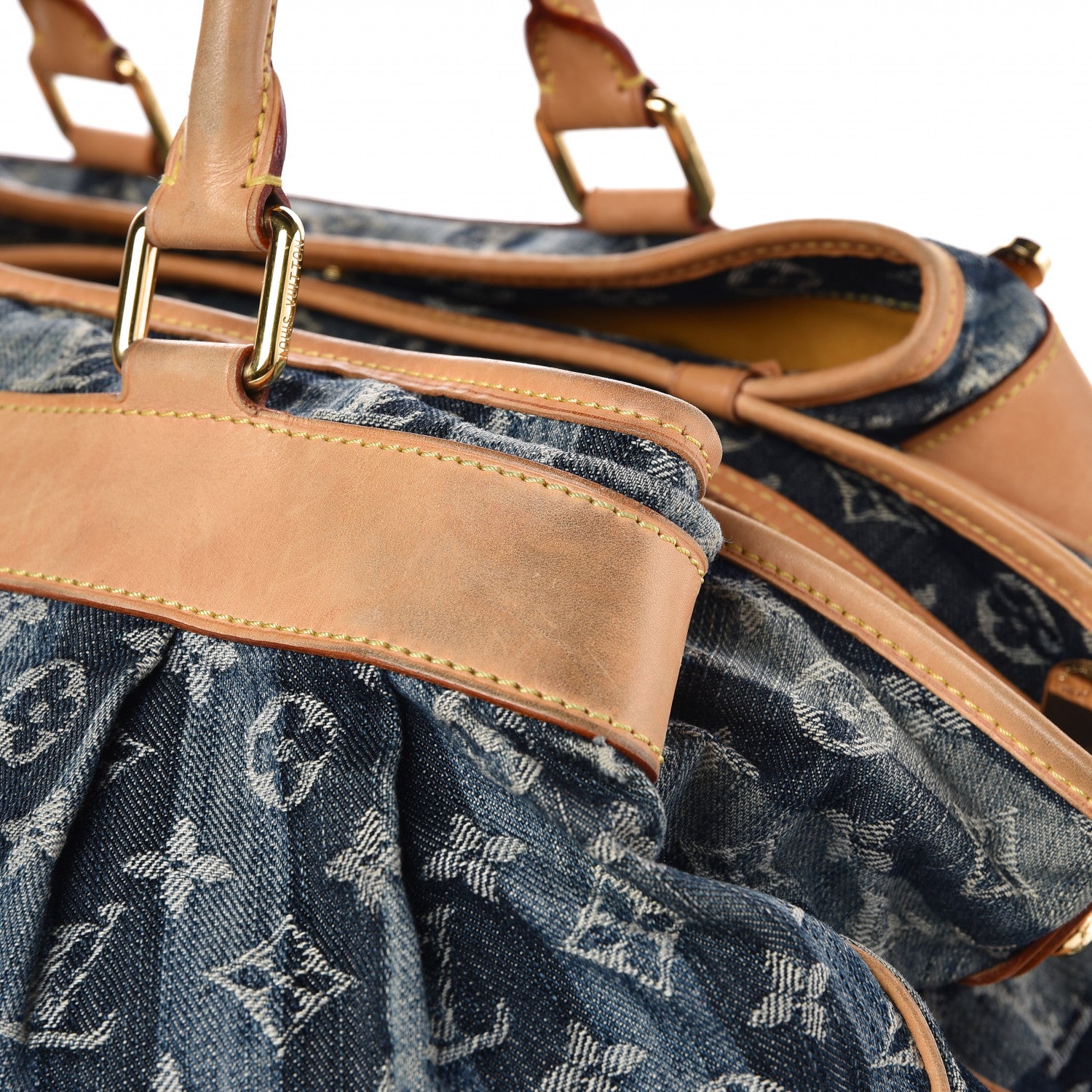 Louis Vuitton Denim Raye Cabas GM 17 of 17