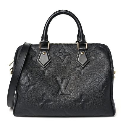 Louis Vuitton Empreinte Monogram Giant Speedy Bandouliere 25 Black 1 of 9