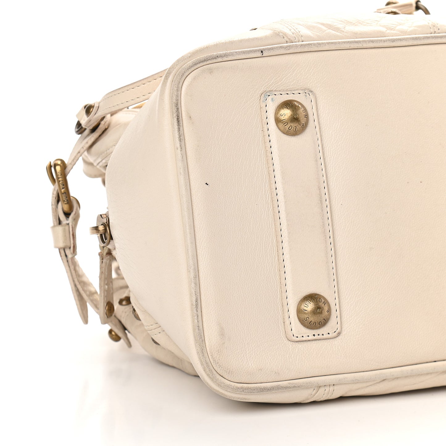 Lambskin Riveting White