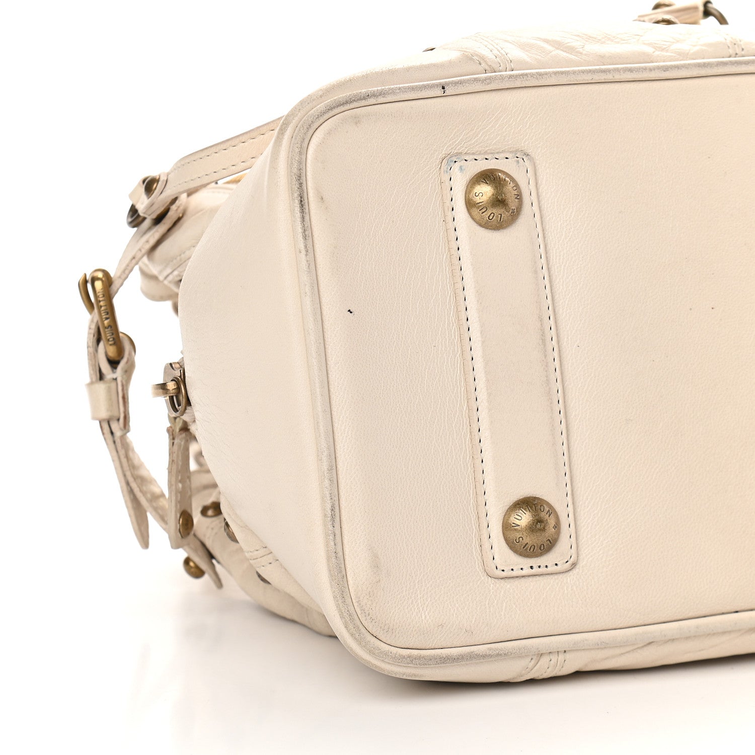 Louis Vuitton Lambskin Riveting White 7 of 15