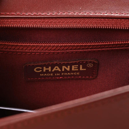Chanel Lambskin Quilted New Medium Boy Flap Dark Red 10 of 11