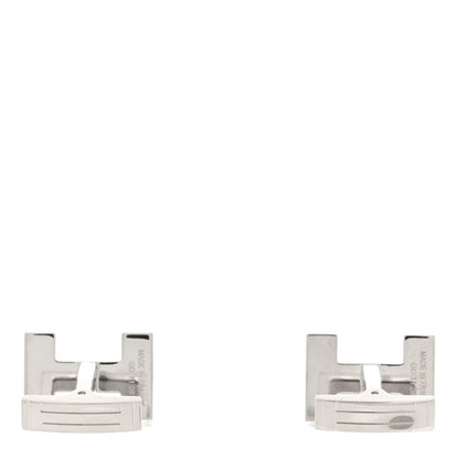 Hermes Palladium H Au Carre Cufflinks Silver 3 of 6