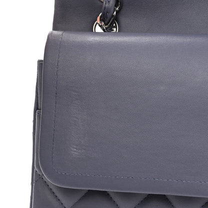 Chanel Lambskin Quilted Maxi Double Flap Purple 11 of 12