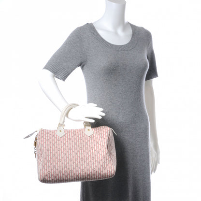 Louis Vuitton Mini Lin Croisette Speedy 30 Rouge 2 of 6
