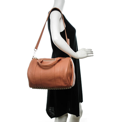 Alexander Wang Pebbled Lambskin Rocco Tan Pale Gold Hardware 2 of 8