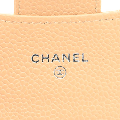 Chanel Caviar Quilted Flap Card Holder Wallet Beige 6 of 9