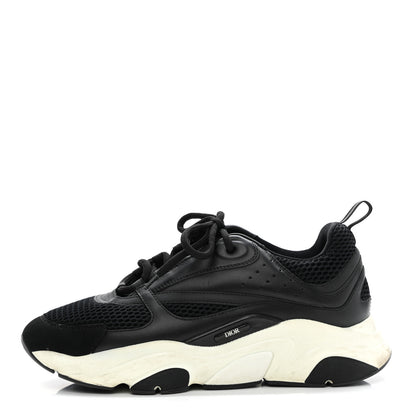 Christian Dior Technical Mesh Calfskin Mens B22 Sneakers 41 Black 1 of 13