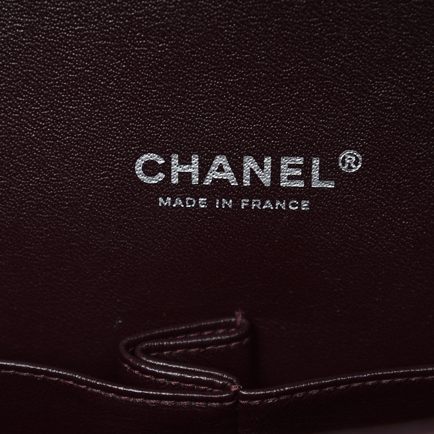 Chanel Caviar Quilted Maxi Double Flap Dark Purple 7 of 9