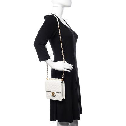 Chanel Lambskin Quilted Chic Pearls Flap White 2 of 10