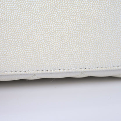 Chanel Iridescent Caviar Quilted Extra Mini Coco Handle Flap White 7 of 12