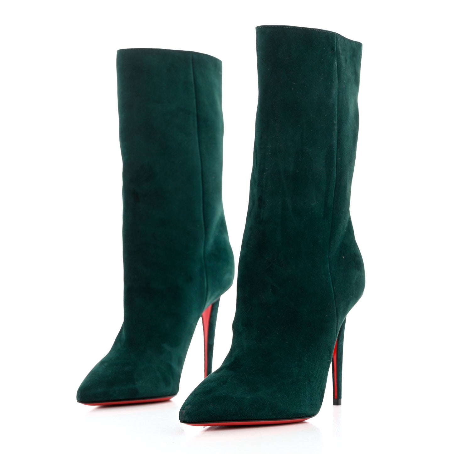 Veau Velours Astrilarge 100 Booties 37.5 Green