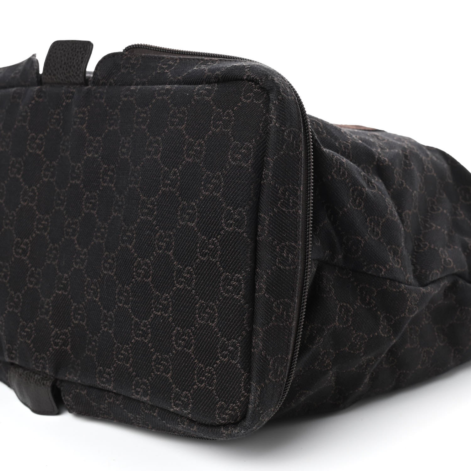 Gucci Denim Monogram Large Collapsible Travel Tote Dark Brown 10 of 10