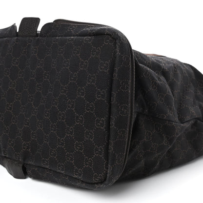 Gucci Denim Monogram Large Collapsible Travel Tote Dark Brown 10 of 10