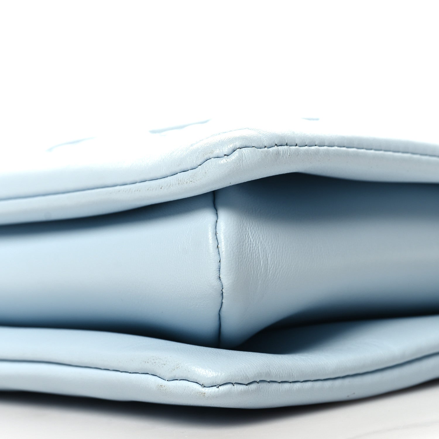 Louis Vuitton Lambskin Embossed Monogram Coussin PM Ice Blue 11 of 11