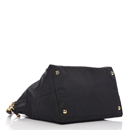 Prada Tessuto Nylon Saffiano Tote Black 4 of 11