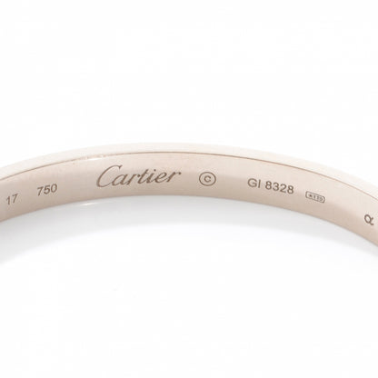 Cartier 18K White Gold LOVE Bracelet 17 5 of 6