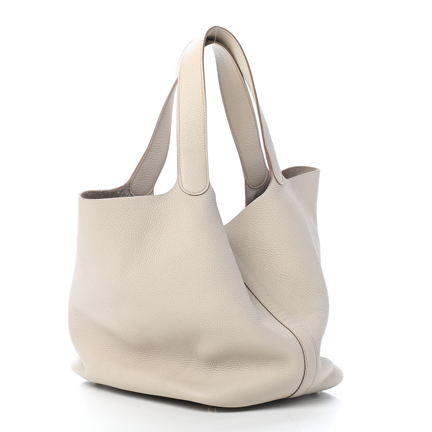 Hermes Taurillon Clemence Picotin Lock 26 GM Craie 2 of 9