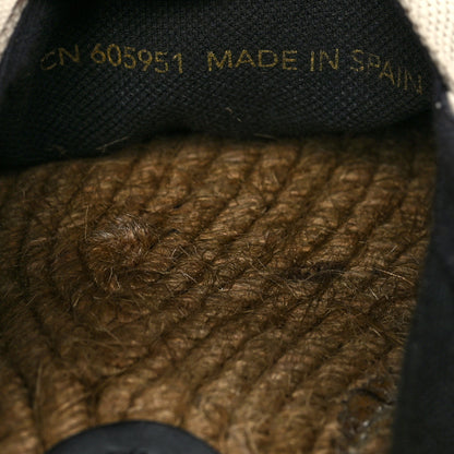 Saint Laurent Canvas Nappa Elba Light Logo Embroidered Espadrilles 42 Ecru 9 of 10