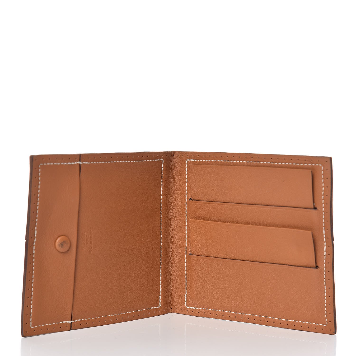 Hermes Swift Perforated Billfold Wallet Gold 5 of 6
