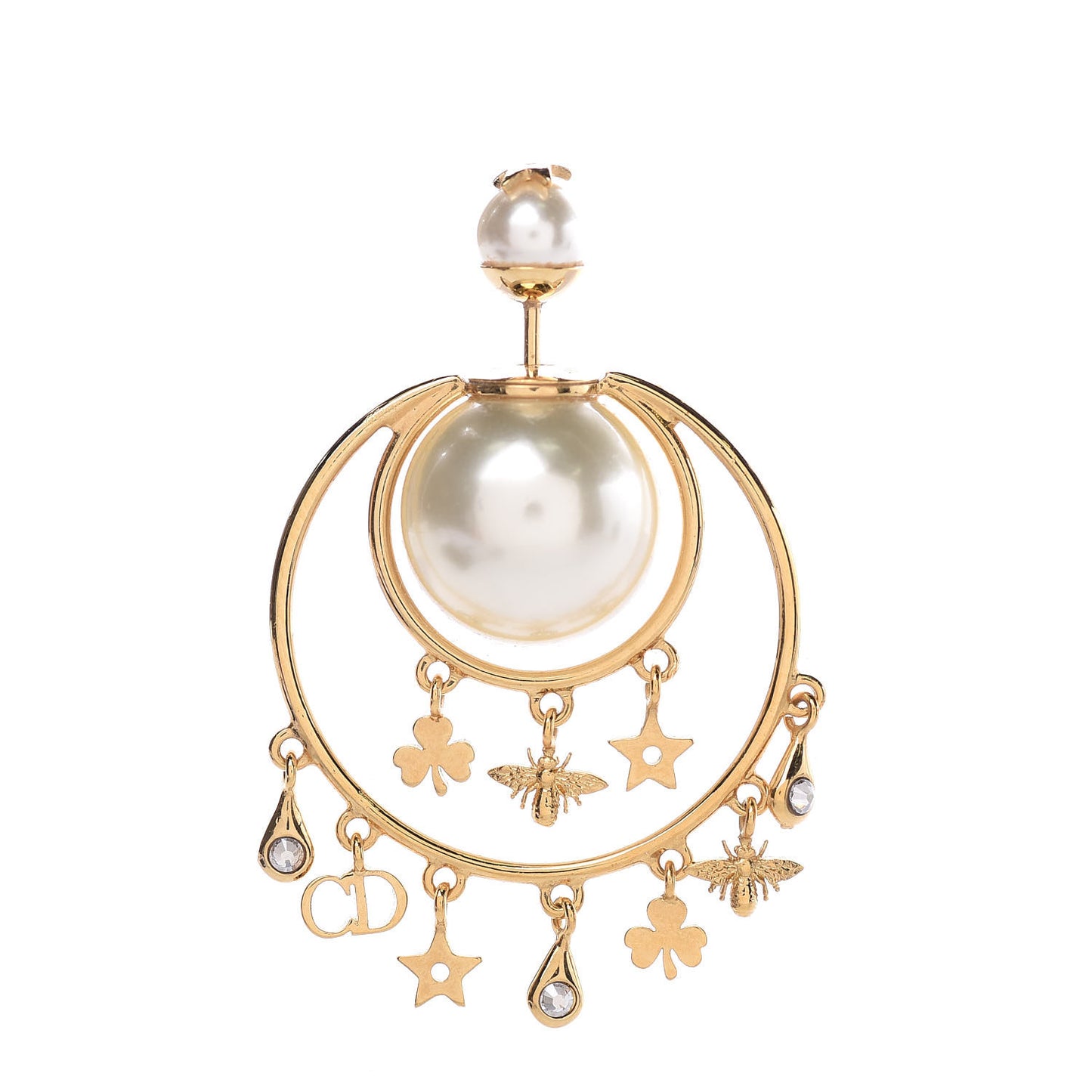 Pearl Tribales Earrings Gold