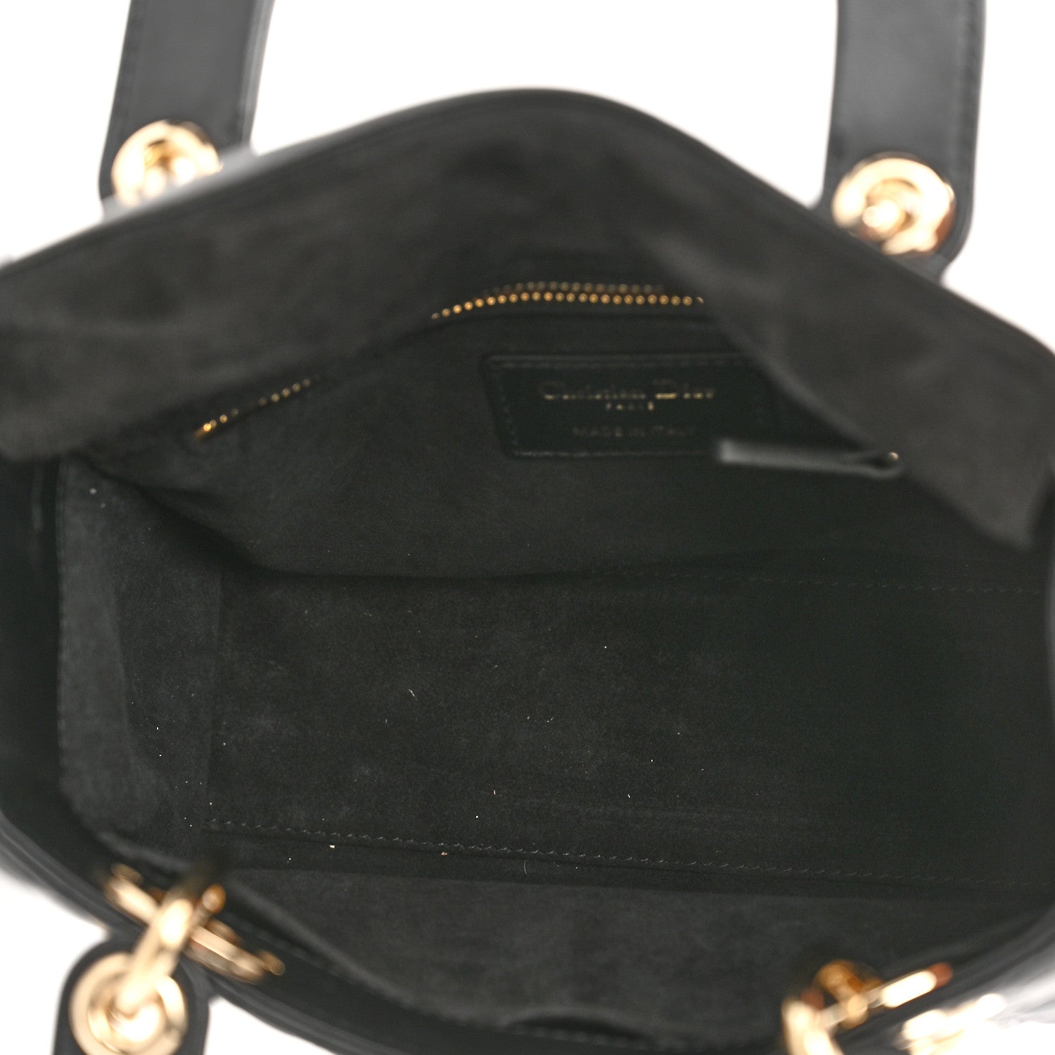Christian Dior Lambskin Cannage Small My ABCDior Lady Dior Black 5 of 11