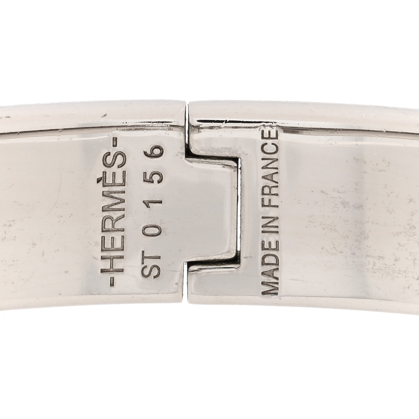 Enamel Narrow Clic Clac H Bracelet PM Black