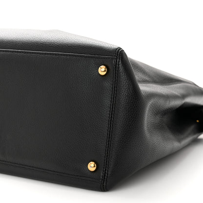 Chanel Calfskin Cerf Executive Shopper Tote Black 9 of 10