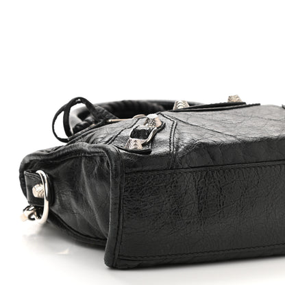 Balenciaga Agneau Giant 12 Silver Hardware Mini City Black 9 of 11