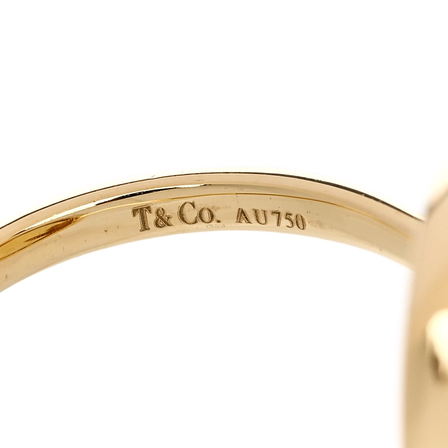 18K Yellow Gold Citrine Paloma Picasso Olive Leaf Ring 54 6.75