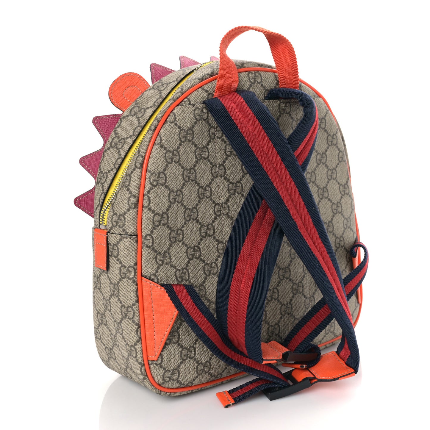 GG Supreme Monogram Kids Hedgehog Backpack Ebony Multicolor