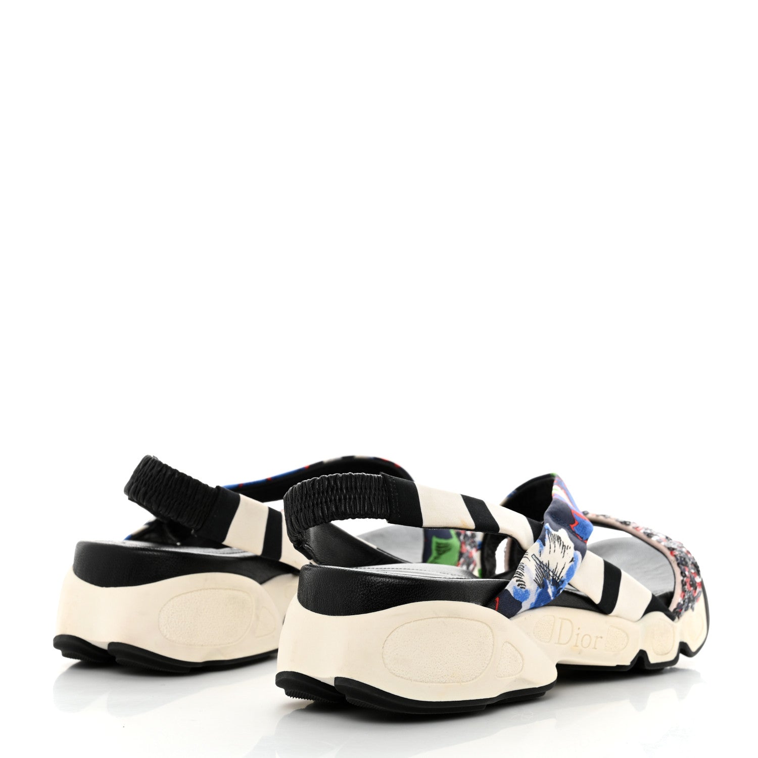 Christian Dior Canvas Sequin Dior Pulse Sandals 38 Multicolor 4 of 9
