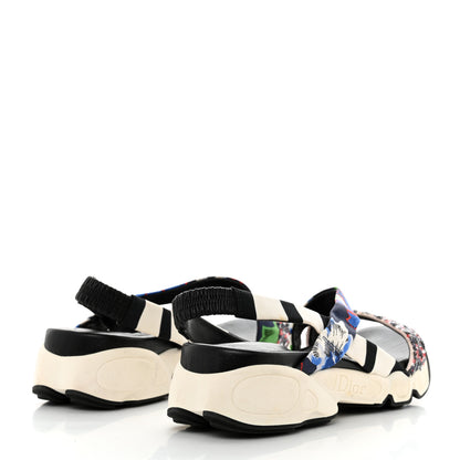 Christian Dior Canvas Sequin Dior Pulse Sandals 38 Multicolor 4 of 9