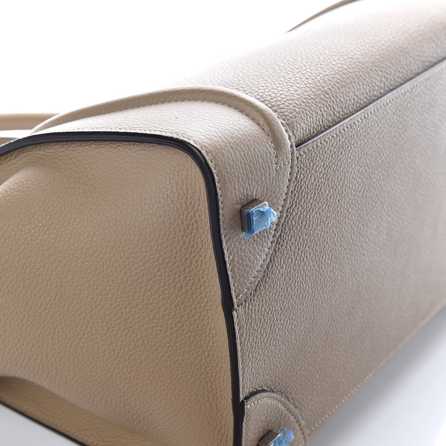 Drummed Calfskin Mini Luggage Dune