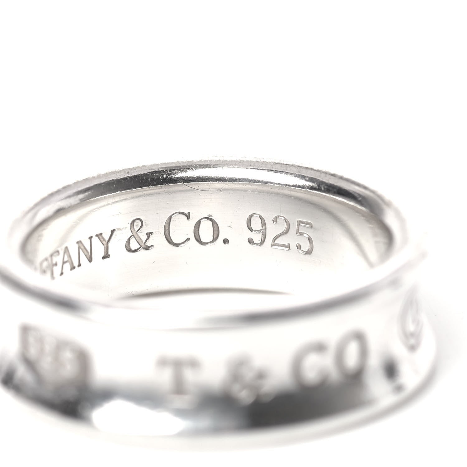 Tiffany Sterling Silver 1837 Band Ring 54 6.75 5 of 6