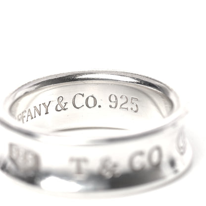 Tiffany Sterling Silver 1837 Band Ring 54 6.75 5 of 6