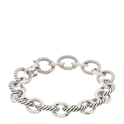 David Yurman Sterling Silver 12mm Large Oval Link Bracelet 1 of 4