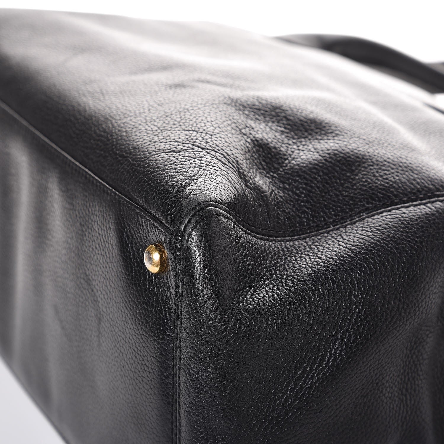Chanel Calfskin Cerf Executive Shopper Tote Black 12 of 12