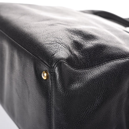 Chanel Calfskin Cerf Executive Shopper Tote Black 12 of 12