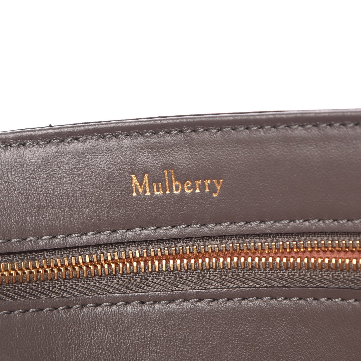 Smooth Calfskin Magnolia Patch Bayswater Dark Clay Chalk